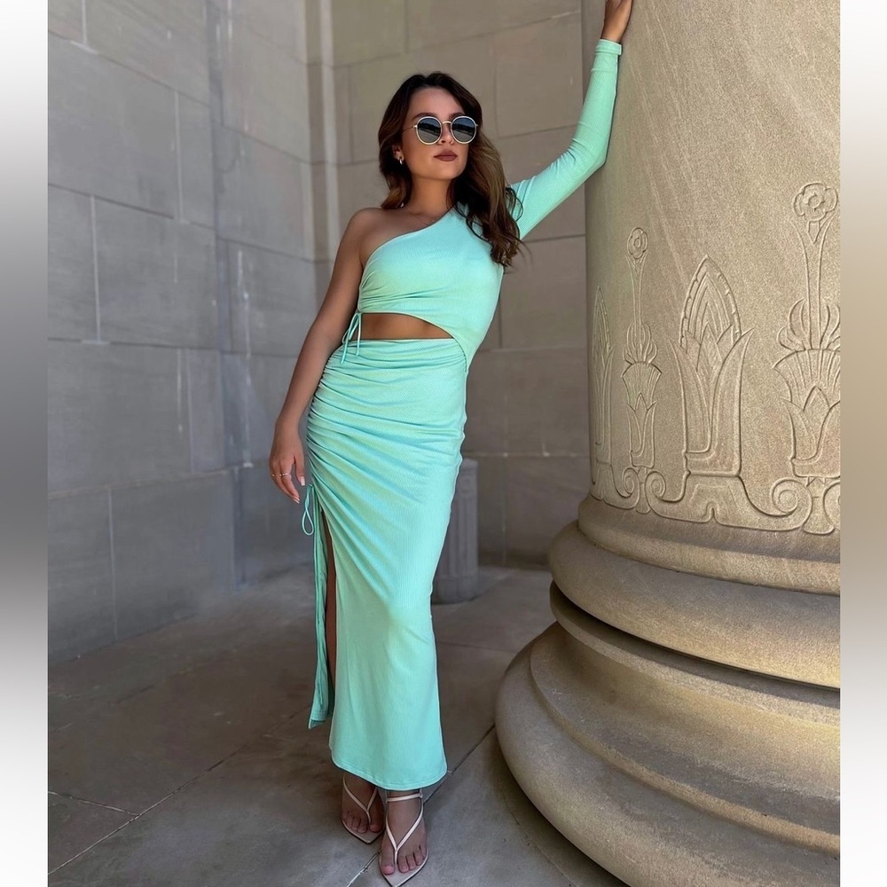 NWT By Egreis mint green dress sz L